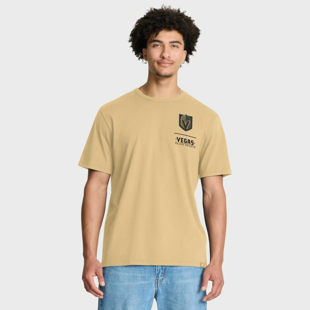 NHL Vegas Golden Knights Fanatics Crash The Net Legacy T-Shirt - Gold