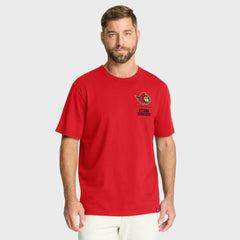 NHL Ottawa Senators Fanatics Crash The Net Legacy T-Shirt - Red