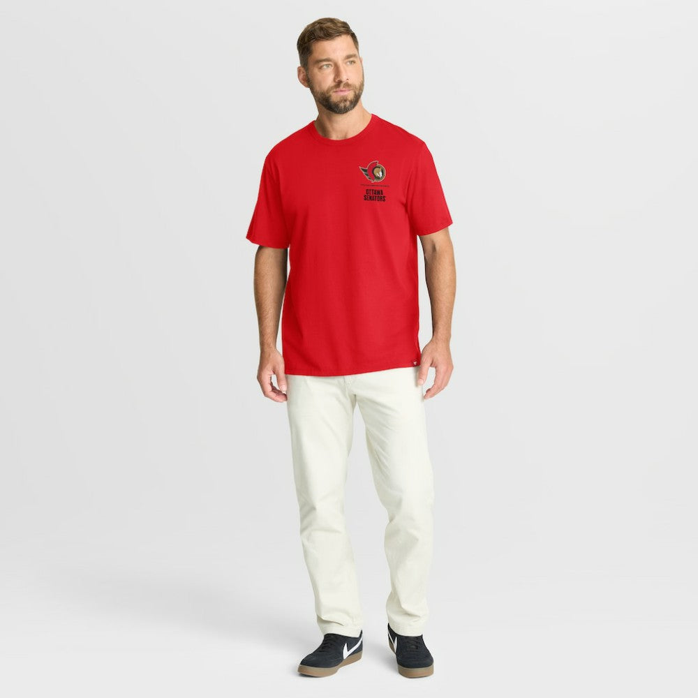 NHL Ottawa Senators Fanatics Crash The Net Legacy T-Shirt - Red