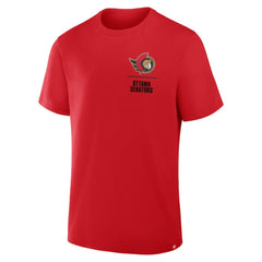 NHL Ottawa Senators Fanatics Crash The Net Legacy T-Shirt - Red