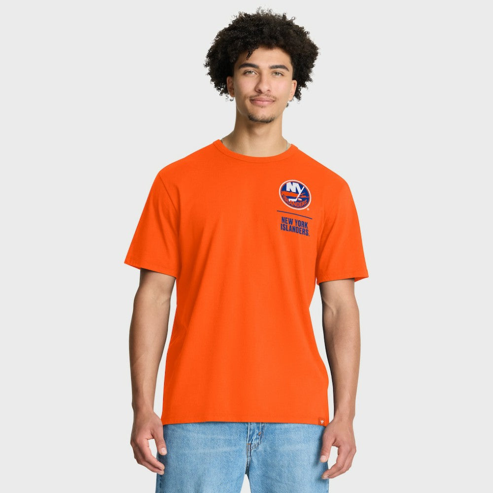 NHL New York Islanders Fanatics Crash The Net Legacy T-Shirt - Orange