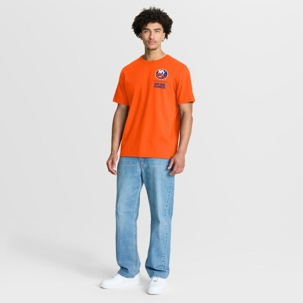 NHL New York Islanders Fanatics Crash The Net Legacy T-Shirt - Orange