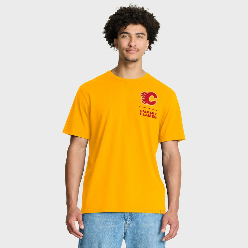 NHL Calgary Flames Fanatics Crash The Net Legacy T-Shirt - Gold