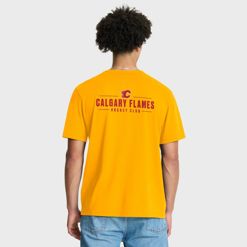 NHL Calgary Flames Fanatics Crash The Net Legacy T-Shirt - Gold