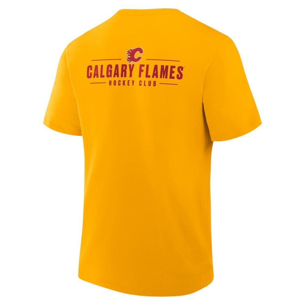 NHL Calgary Flames Fanatics Crash The Net Legacy T-Shirt - Gold
