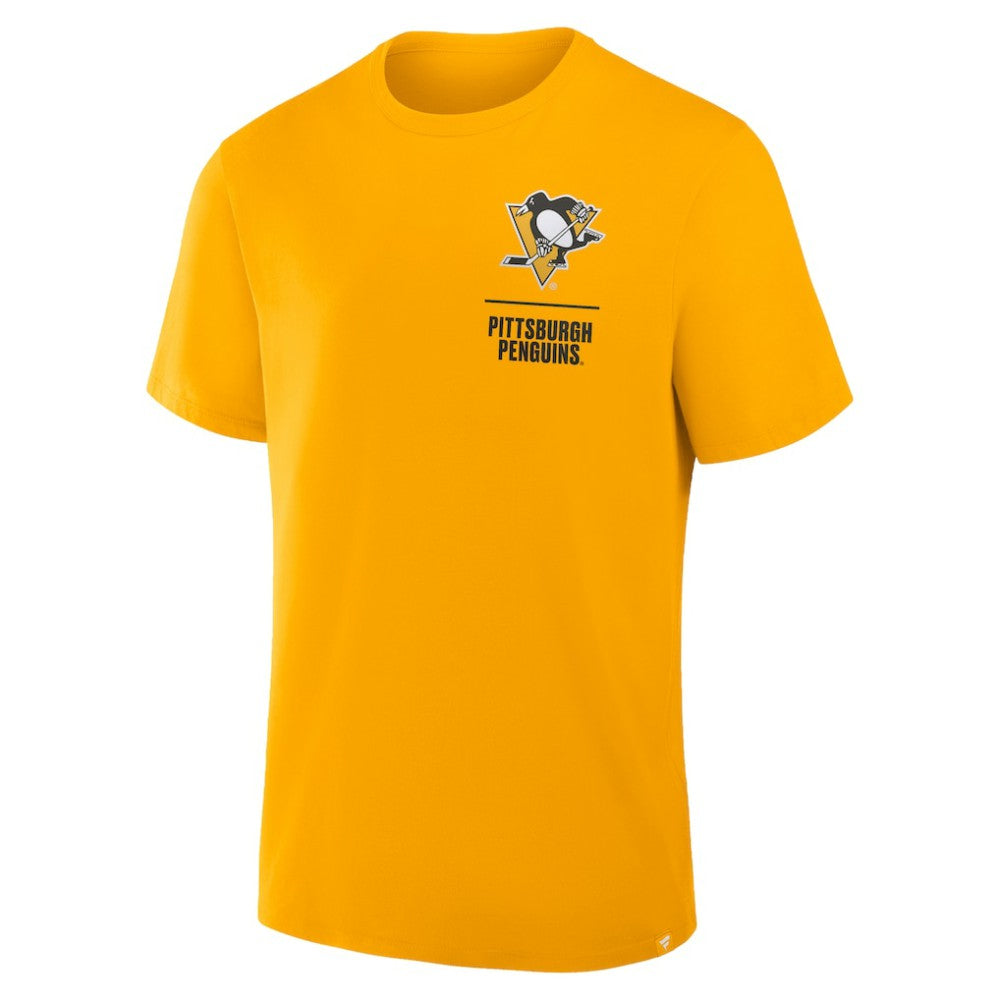 NHL Pittsburgh Penguins Fanatics Crash The Net Legacy T-Shirt - Gold