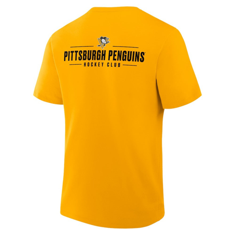 NHL Pittsburgh Penguins Fanatics Crash The Net Legacy T-Shirt - Gold