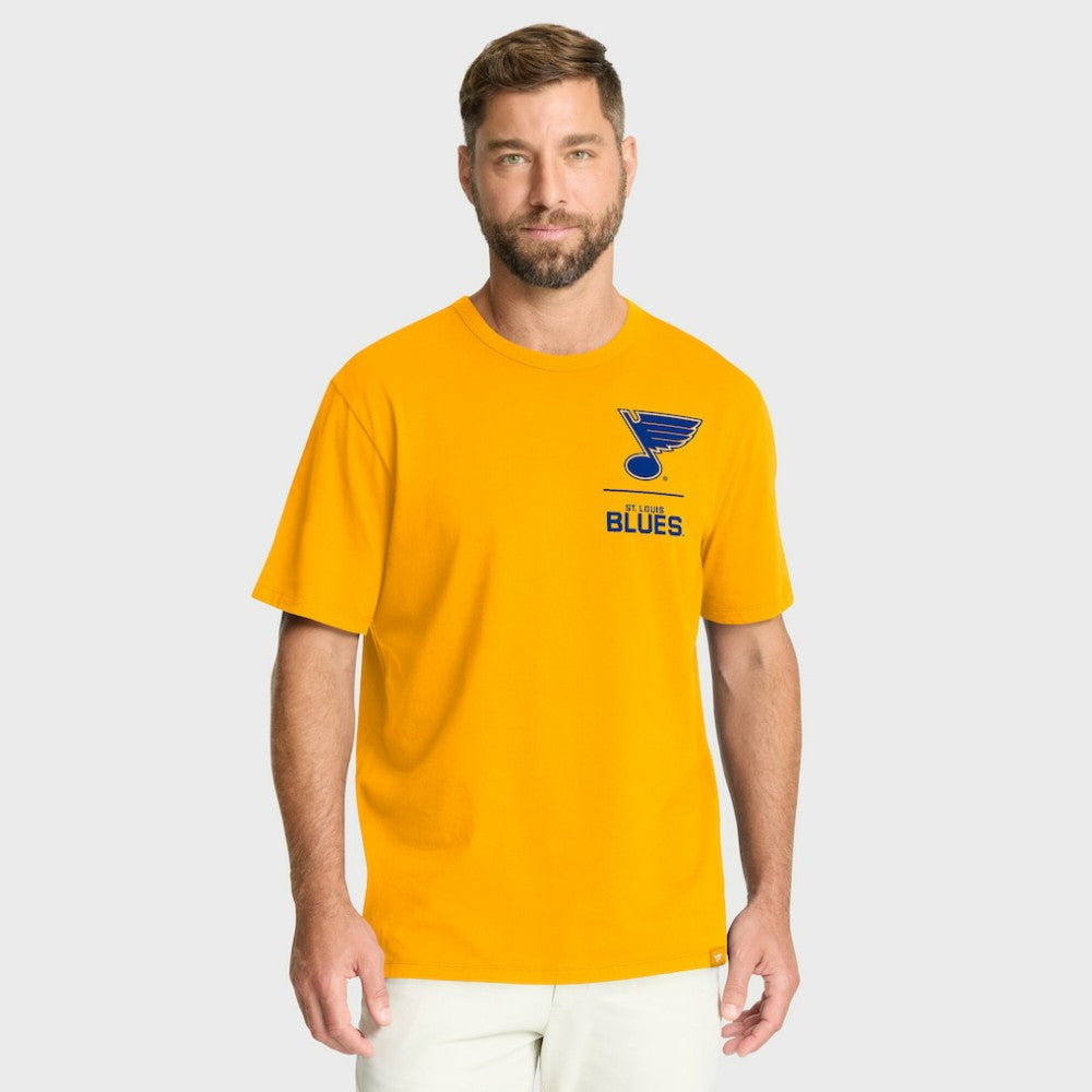 NHL St. Louis Blues Fanatics Crash The Net Legacy T-Shirt - Gold