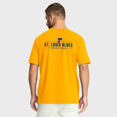 NHL St. Louis Blues Fanatics Crash The Net Legacy T-Shirt - Gold