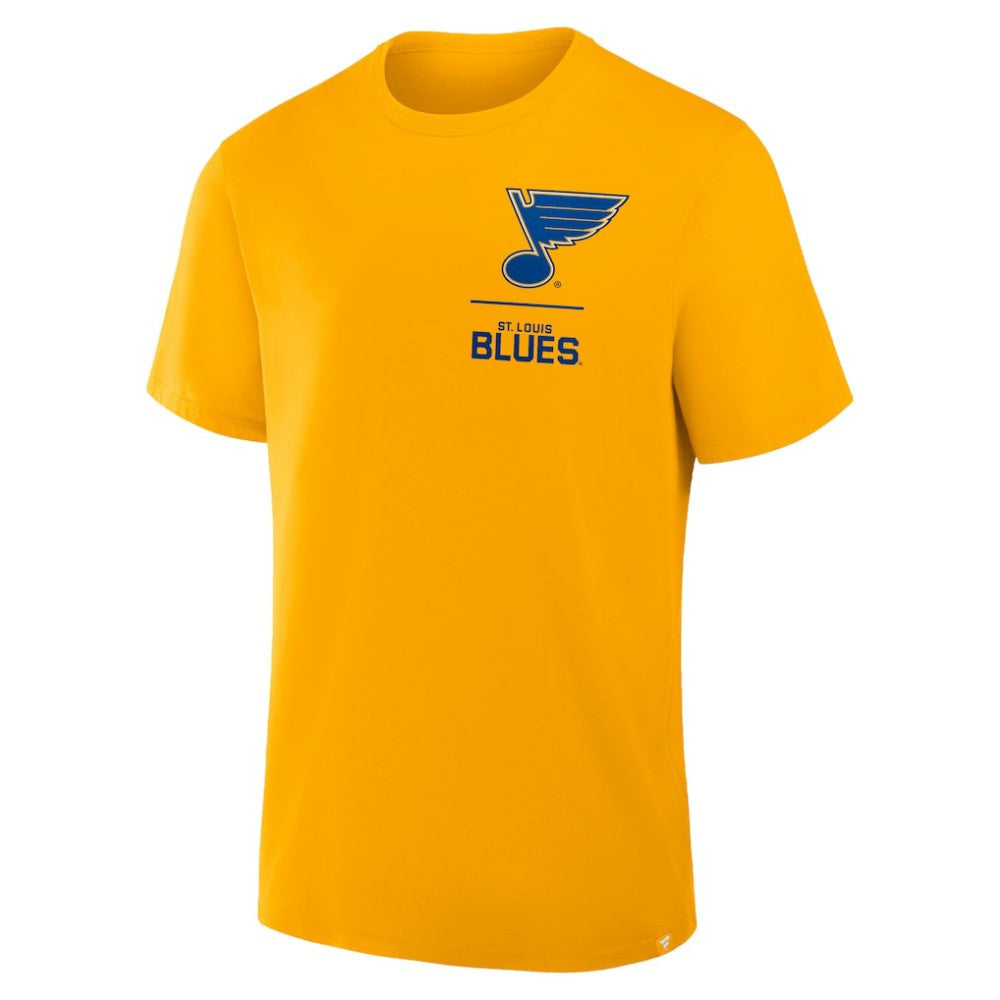 NHL St. Louis Blues Fanatics Crash The Net Legacy T-Shirt - Gold