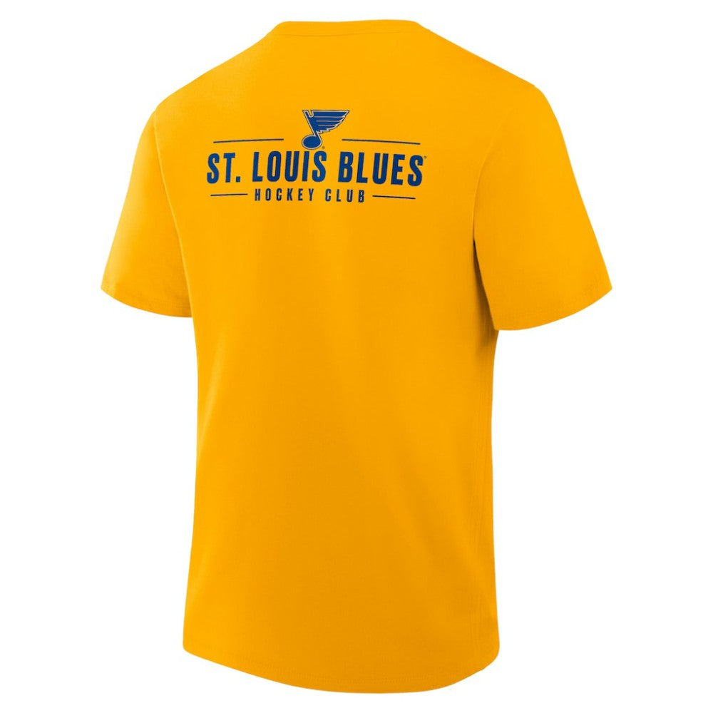 NHL St. Louis Blues Fanatics Crash The Net Legacy T-Shirt - Gold