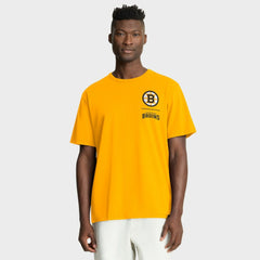 NHL Boston Bruins Fanatics Crash The Net Legacy T-Shirt - Gold