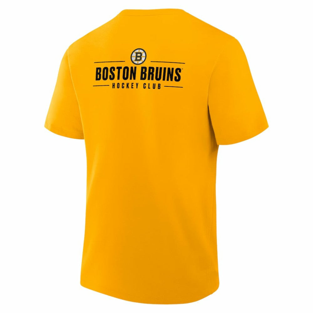 NHL Boston Bruins Fanatics Crash The Net Legacy T-Shirt - Gold