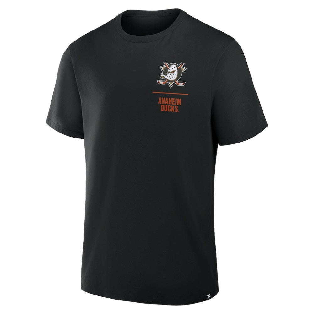 NHL Anaheim Ducks Fanatics Crash The Net Legacy T-Shirt - Black