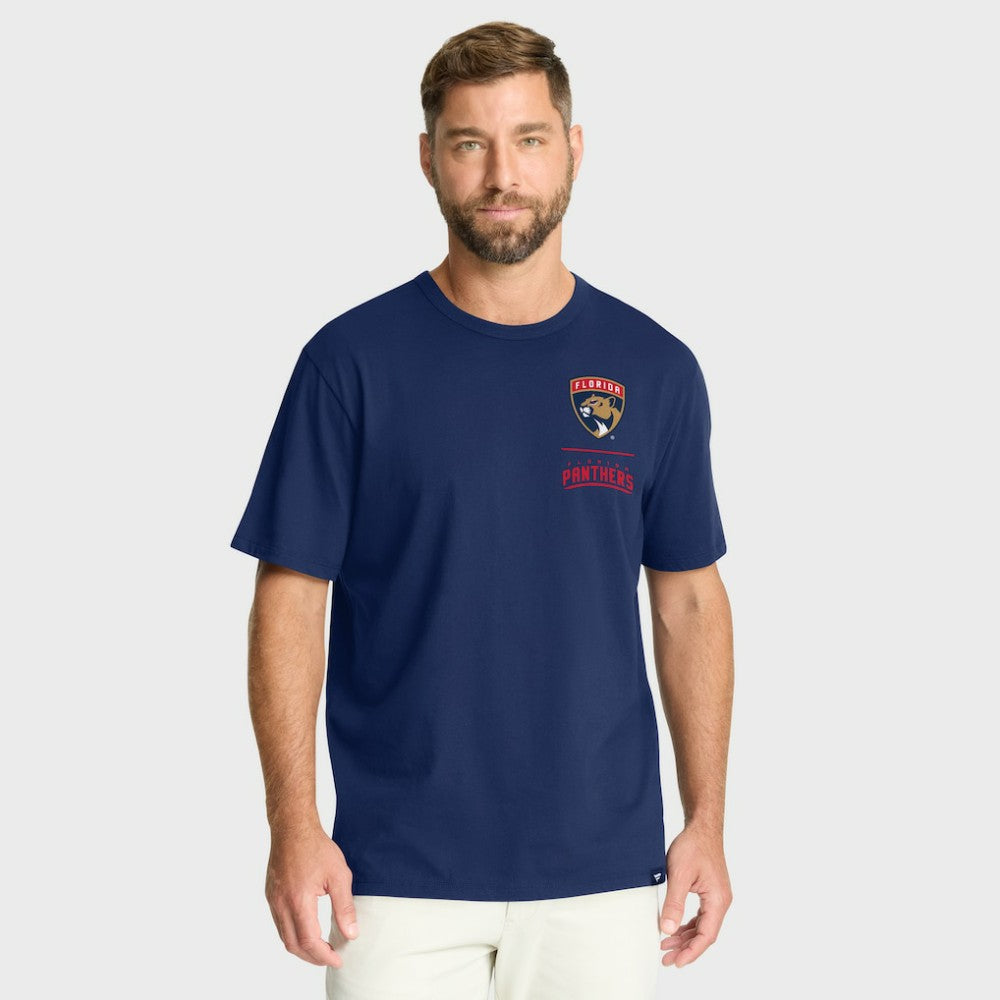 NHL Florida Panthers Fanatics Crash The Net Legacy T-Shirt - Navy