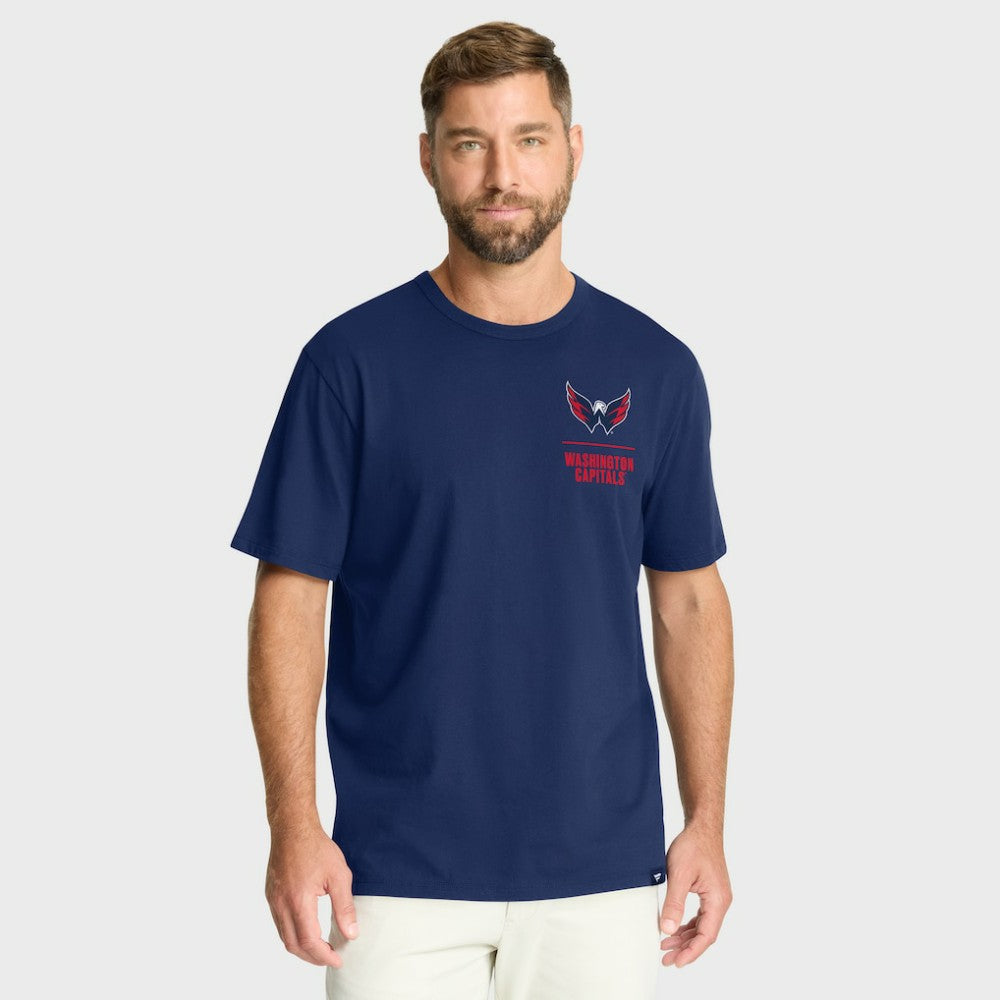 NHL Washington Capitals Fanatics Crash The Net Legacy T-Shirt - Navy