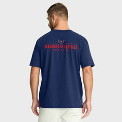NHL Washington Capitals Fanatics Crash The Net Legacy T-Shirt - Navy