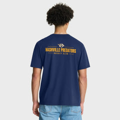 NHL Nashville Predators Fanatics Crash The Net Legacy T-Shirt - Navy