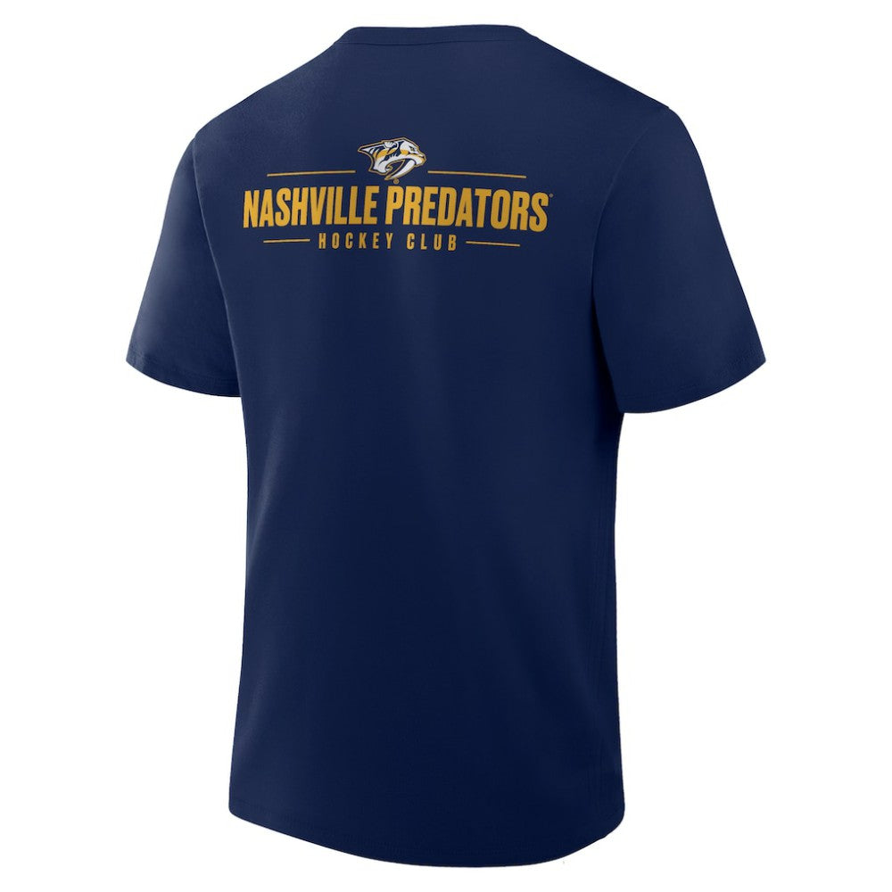 NHL Nashville Predators Fanatics Crash The Net Legacy T-Shirt - Navy