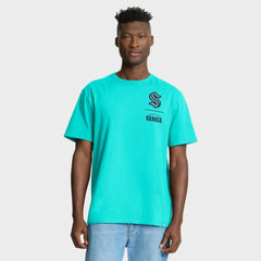 NHL Seattle Kraken Fanatics Crash The Net Legacy T-Shirt - Light Blue