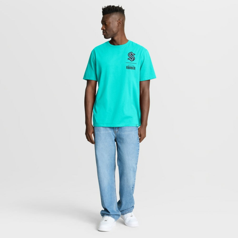 NHL Seattle Kraken Fanatics Crash The Net Legacy T-Shirt - Light Blue