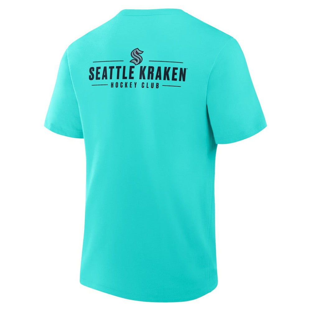 NHL Seattle Kraken Fanatics Crash The Net Legacy T-Shirt - Light Blue