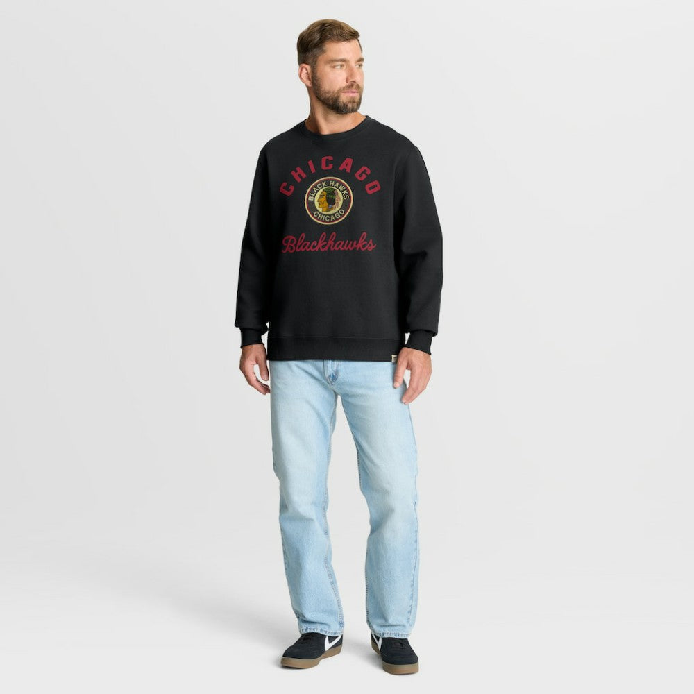 NHL Chicago Blackhawks Fanatics Vintage Stickler Sweatshirt - Black