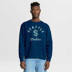NHL Seattle Kraken Fanatics Stickler Sweatshirt - Deep Sea Blue
