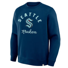 NHL Seattle Kraken Fanatics Stickler Sweatshirt - Deep Sea Blue