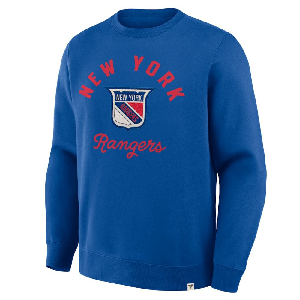 NHL New York Rangers Fanatics Vintage Stickler Sweatshirt - Blue