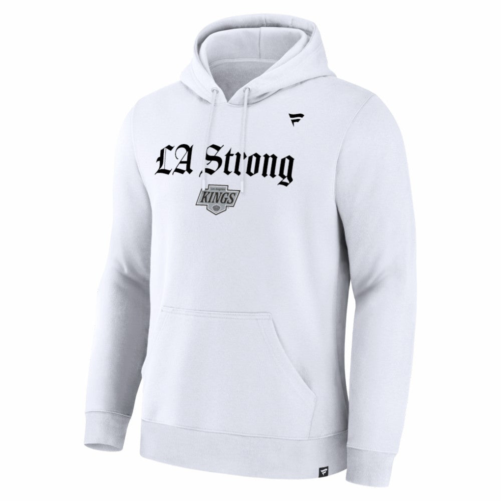 NHL Los Angeles Kings Fanatics Unisex LA Strong Premium Fleece Pullover Hoodie - White