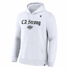 NHL Los Angeles Kings Fanatics Unisex LA Strong Premium Fleece Pullover Hoodie - White