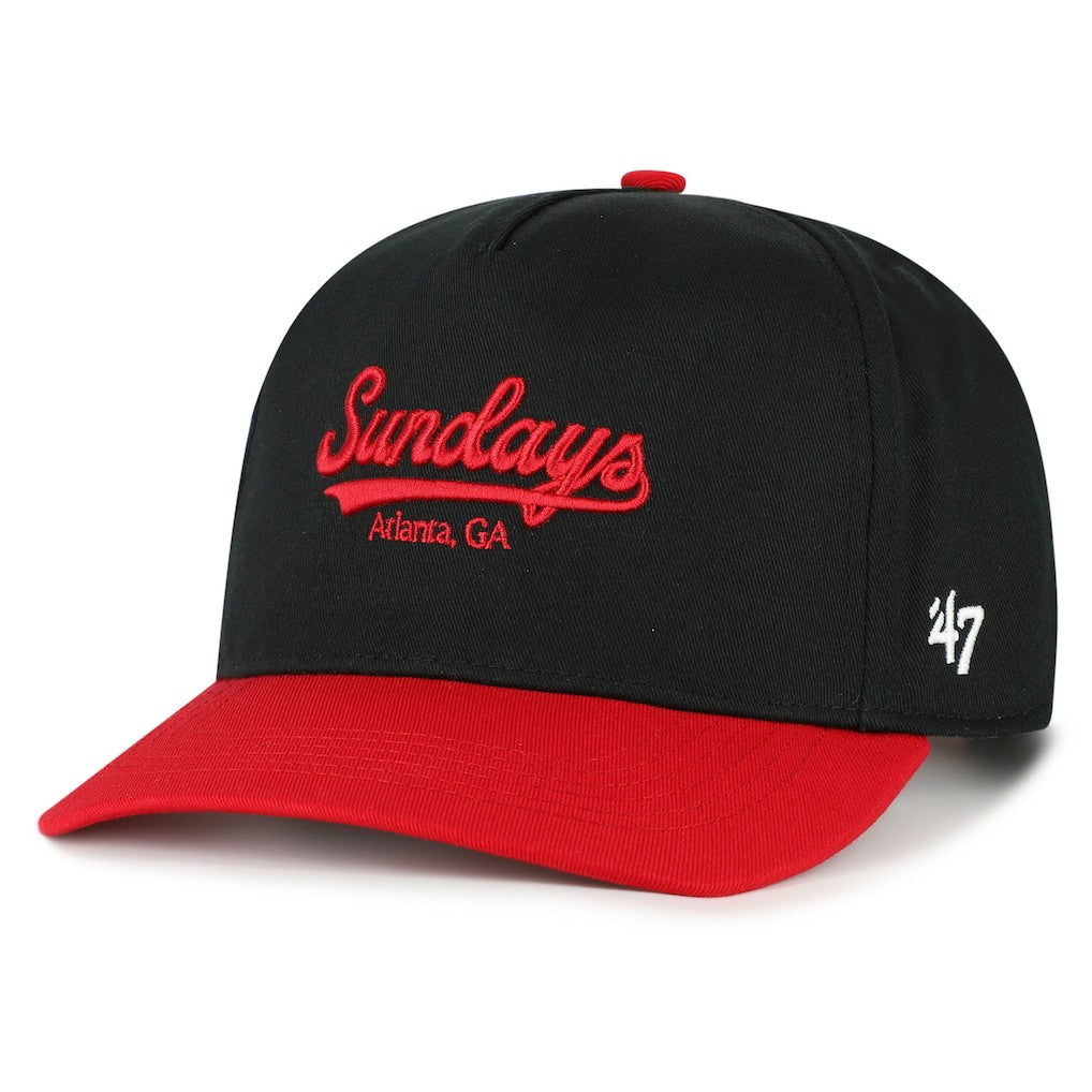 Atlanta Falcons '47 Sundays Sure Shot Hitch Two-Tone Adjustable Hat Black/Red