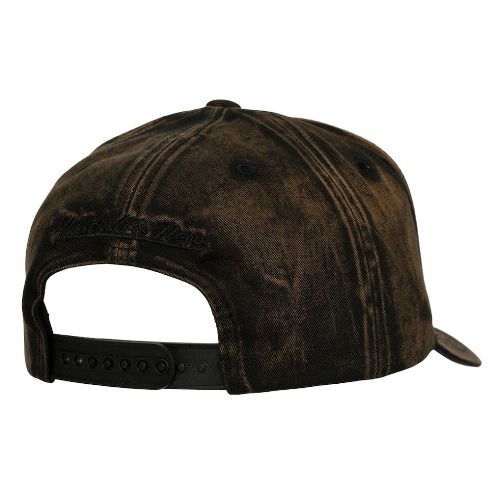 NHL San Jose Sharks Mitchell & Ness Downtown Snow Wash Pro-Crown Adjustable Hat - Black