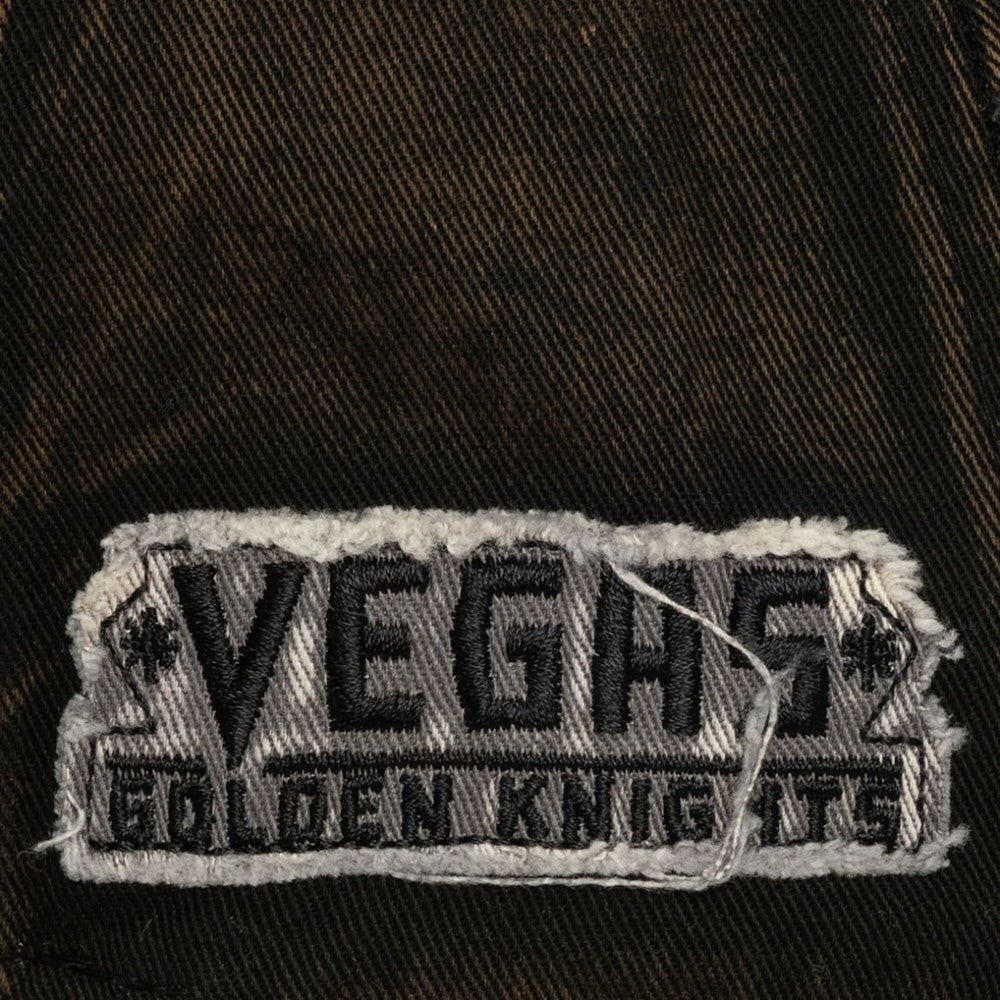 NHL Vegas Golden Knights Mitchell & Ness Downtown Snow Wash Pro-Crown Adjustable Hat - Black