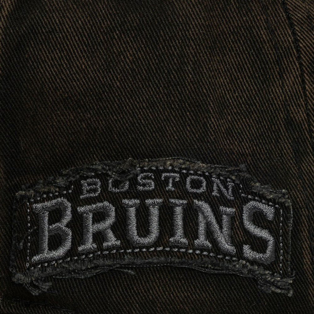 NHL Boston Bruins Mitchell & Ness Downtown Snow Wash Pro-Crown Adjustable Hat - Black