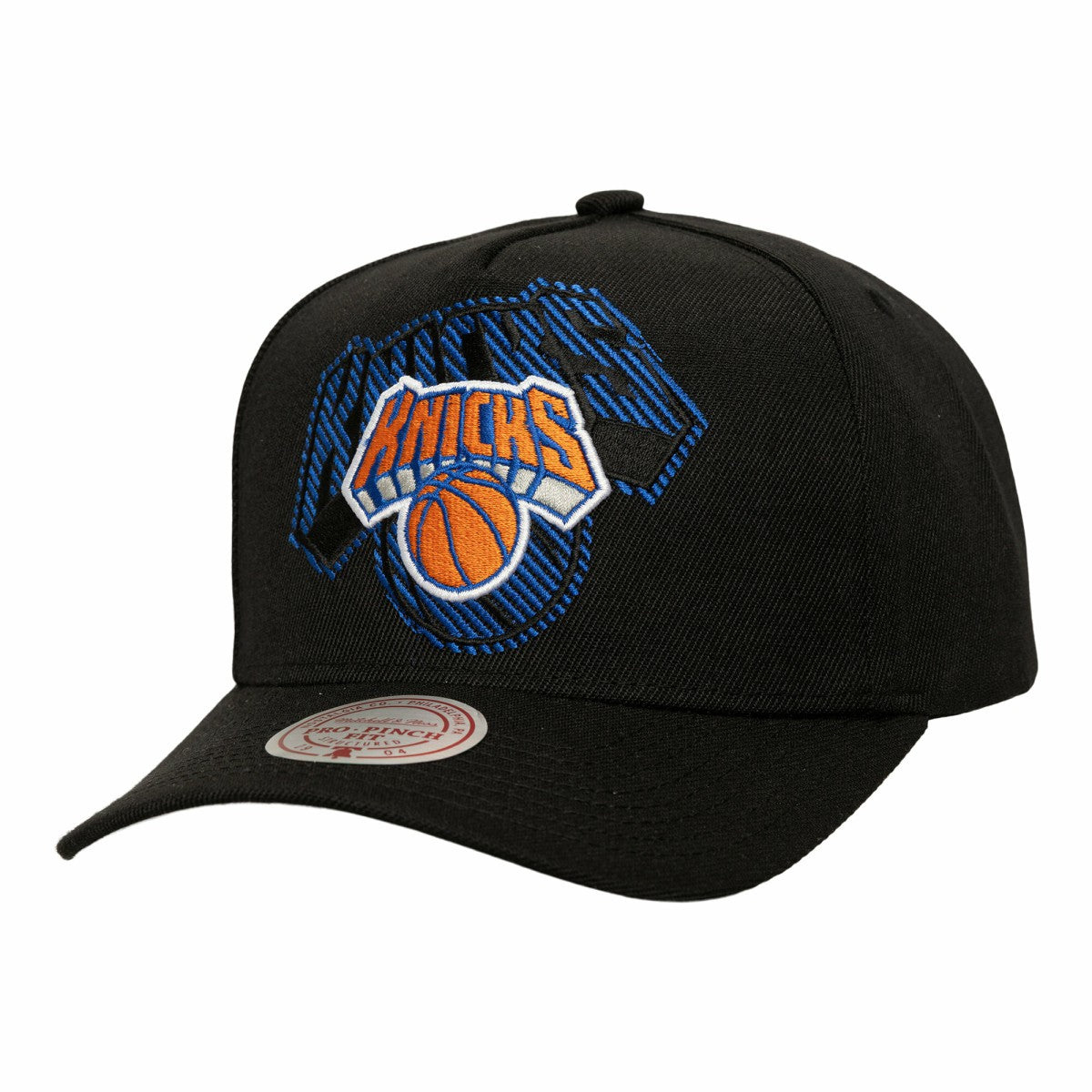 New York Knicks Tilted Pro Pinch Adjustable Hat Black