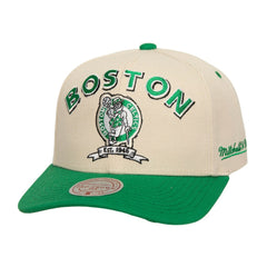 Boston Celtics 17x NBA Champions Soul Legacy Defined Pro Crown Snapback Hat Cream/Kelly Green