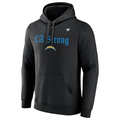 Los Angeles Chargers Unisex LA Strong Fleece Pullover Hoodie Black
