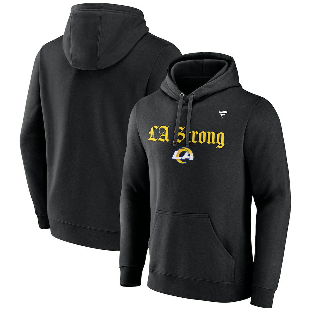 Los Angeles Rams Unisex LA Strong Fleece Pullover Hoodie Black