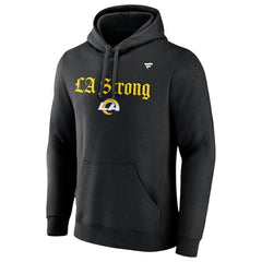 Los Angeles Rams Unisex LA Strong Fleece Pullover Hoodie Black