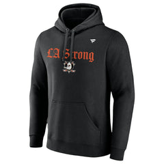 NHL Anaheim Ducks Fanatics Unisex LA Strong Fleece Pullover Hoodie - Black
