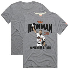 Cal Ripken Jr. Baltimore Orioles Homage Graphic Player T-Shirt - Gray T-shirts