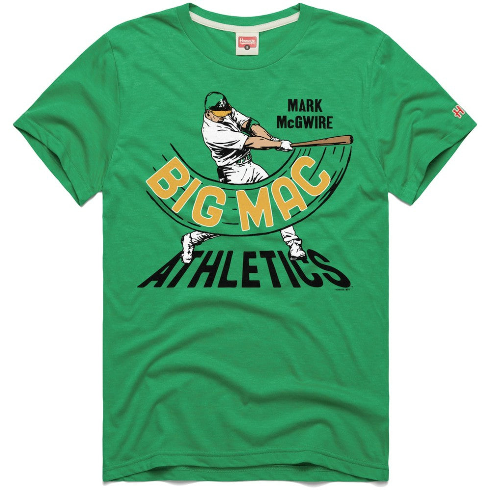 Mark McGwire Athletics Homage Graphic Player T-Shirt - Green T-shirts