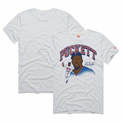 Kirby Puckett Minnesota Twins Homage Graphic Player Tri-Blend T-Shirt - Ash T-shirts