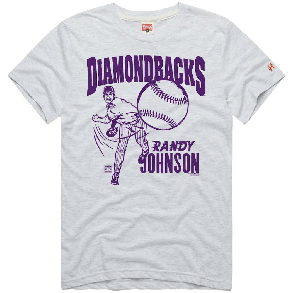 Randy Johnson Arizona Diamondbacks Homage Graphic Player T-Shirt - Ash T-shirts