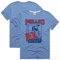 Bryce Harper Philadelphia Phillies Homage Graphic Player T-Shirt - Light Blue T-shirts