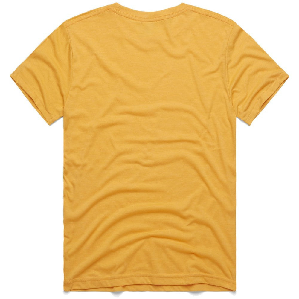 Roberto Clemente Pittsburgh Pirates Homage 1955 Topps Baseball Card Player Tri-Blend T-Shirt - Gold T-shirts