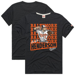 Gunnar Henderson Baltimore Orioles Homage Graphic Player T-Shirt - Charcoal T-shirts