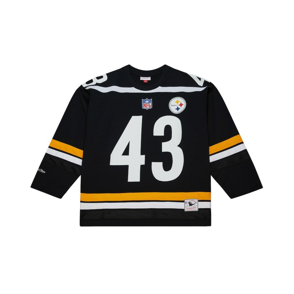 Troy Polamalu Pittsburgh Steelers Maxxed Out Fashion Hockey Jersey Black